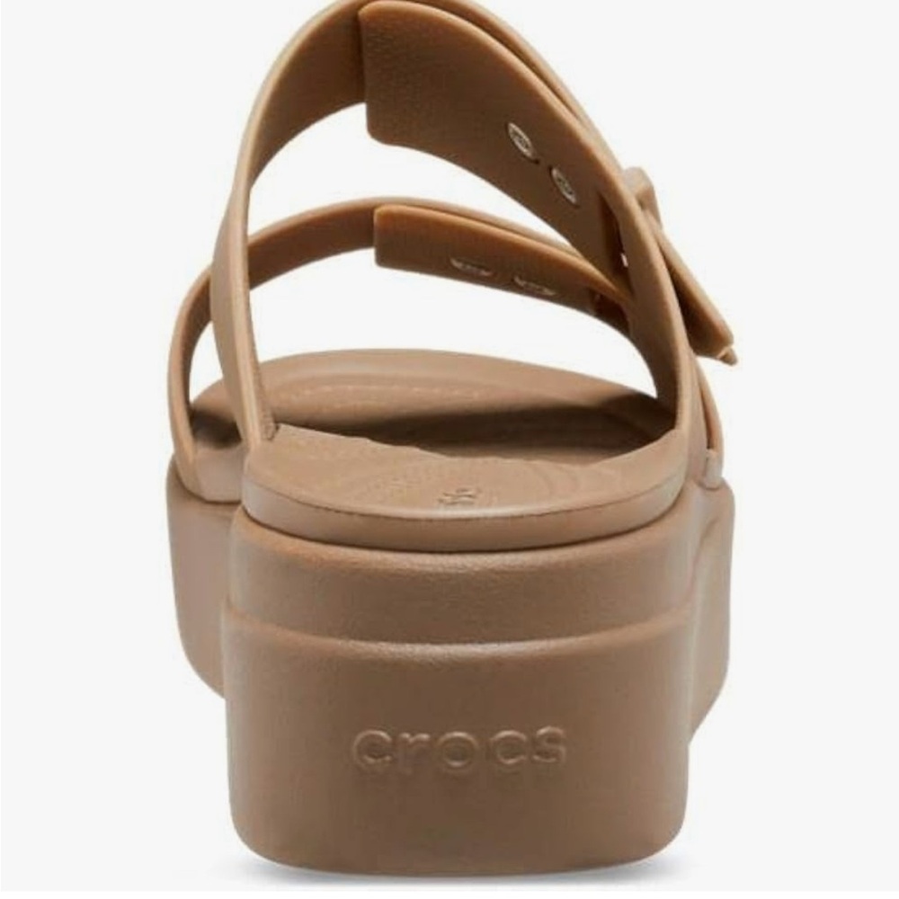 Crocs Women's Tan Platform Sandals - Picture 6 of 12
